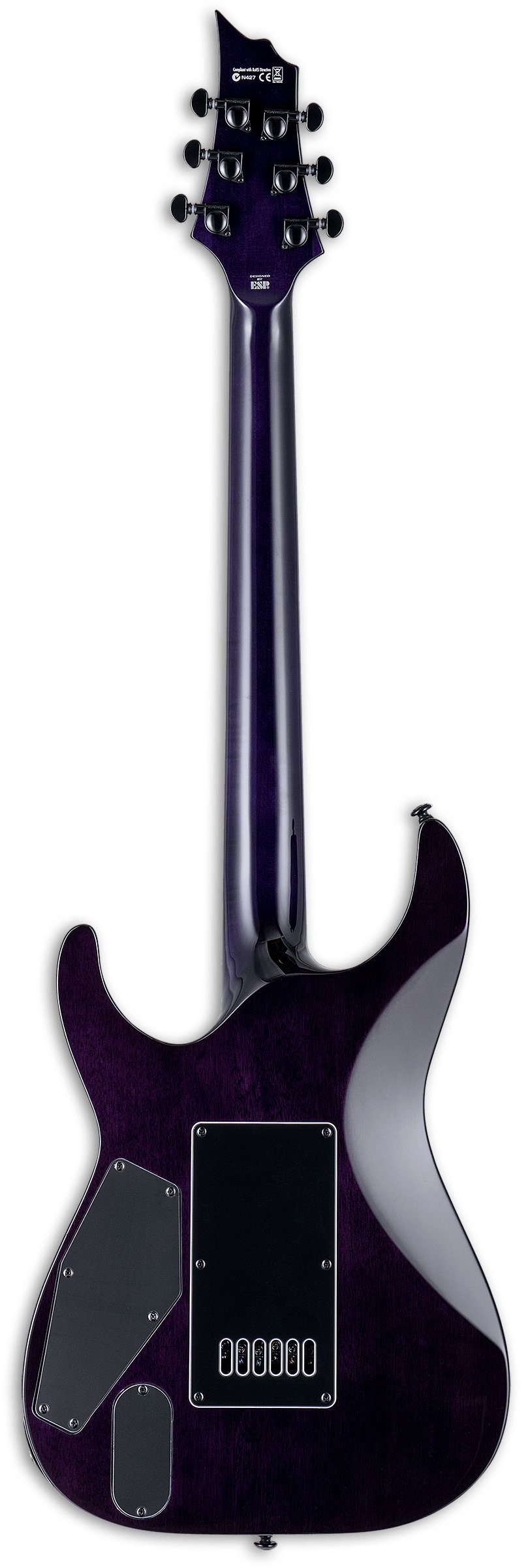 ESP LTD Deluxe H-1000 EverTune Electric Guitar in See Through